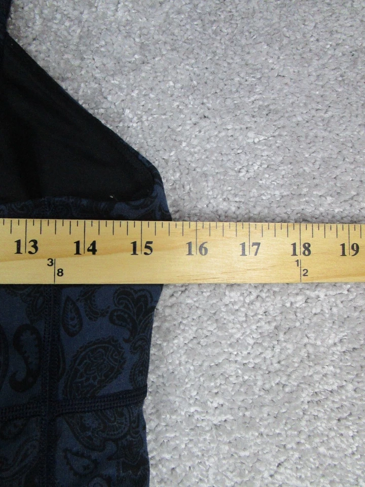 Camiseta sin mangas de buceo Lululemon para mujer Xs azul negro cachemira yoga Pullover Foto 4 de 4