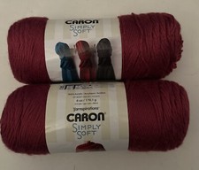 Lot of 2 Skeins, Caron Simply Soft Yarn 6 oz / 170.1 g 11553crcc 