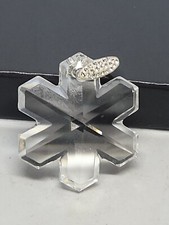 Crystal Snowflake Charm. 925 AU