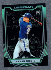 2019 Panini Obsidian Electric Etch Green #46 Cavan Biggio 5/5 ZKP 354