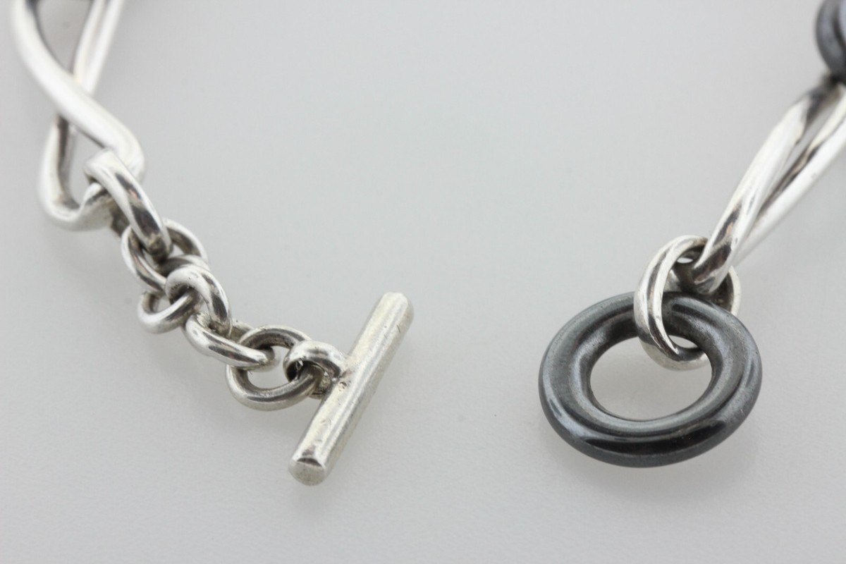 Vintage Ralph Lauren Sterling Silver 925 Gunmetal Infinity