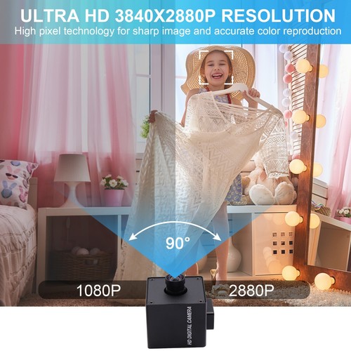 ELP HD USB Camera 13Megapixel IMX214 Mini HD Webcam w/ No Distortion Lens - Picture 8 of 13