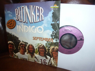 Blonker, Indigo, September, Instrumental New Age, Nature 0030.142 Single 7'' 1978