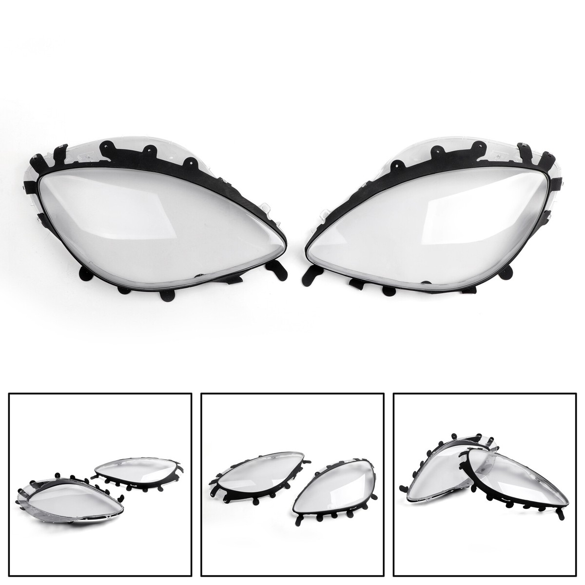 For Chevrolet Corvette C6 05 13 Headlight Headlamp Smoke Lens Cover With Gaskets