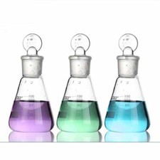 Glassware Lab 50-1000ml Conical flask Laboratory Chemistry Teaching Biological