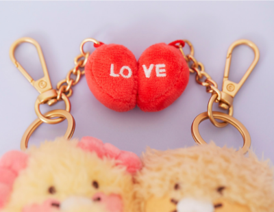KAKAO Friends LOVE Magnet Valentine CHOONSIK Plushie Keyring Set