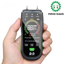 MT19C Wood Moisture Meter Wall Water Tester Digital Two Pins Humidity Meter New