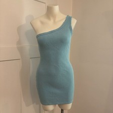 Urban Outfitters size Medium Ribbed One Shoulder Distressed Y2K Mini Dress