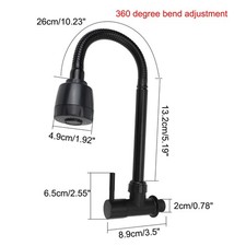 Wandarmatur fr Kche mit flexiblem Schlauch und zwei Strahlarten