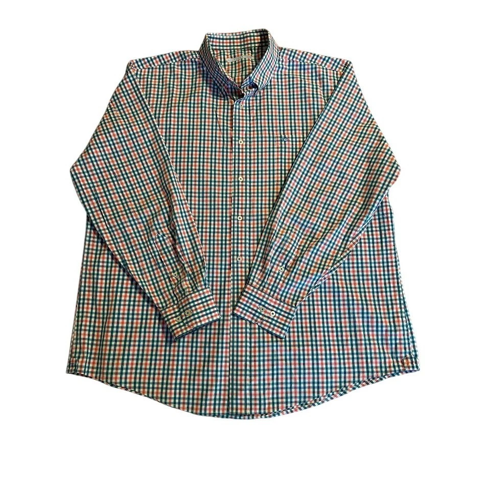 Southern Tide XXL Button Down Long Sleeve Plaid Checkered Shirt Menswear