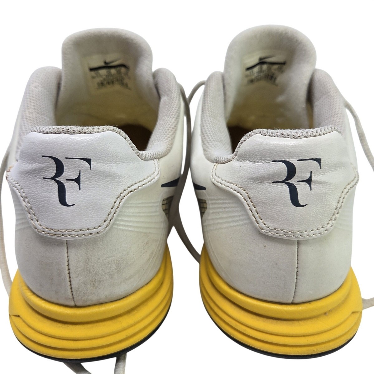 Nike Lunar Vapor 8 Tour Roger Federer White Yellow Men's Sz 11