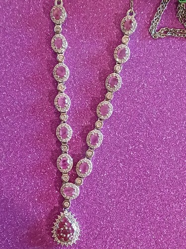Burmese Ruby Statement Necklace. Full Certificate & Guaranteed Quality.