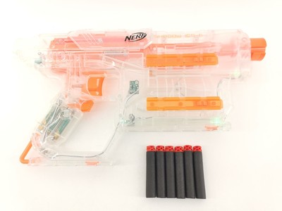 Nerf Gun Blaster N-Strike Modulus Ghost Ops Shadow ICS-6 Licht leicht defekt
