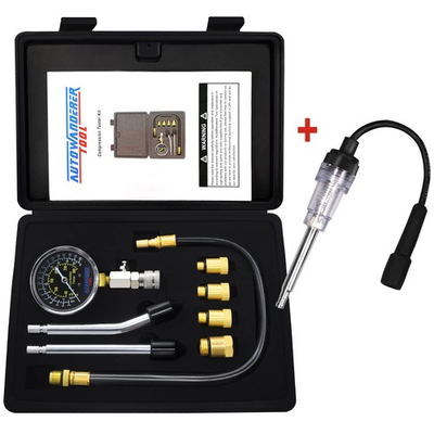 #ad #ad 9Pcs Automotive Engine Compression Tester Kit for Small Engine Fuel Pressure... $32.86