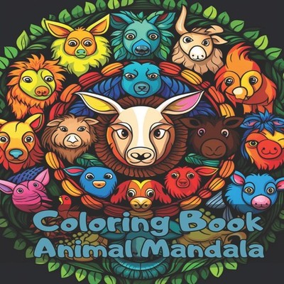 Mandala Animal Coloring book Color with animals Relax Coloring Se
