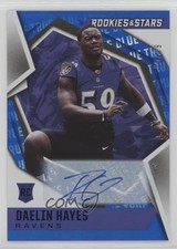 2021 Panini Rookies & Stars True Blue Signatures 25/49 Daelin Hayes Auto 7eo