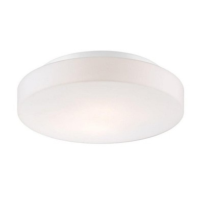 2-Light Flushmount with Opal White Glass - 3 inches - Ceiling Mount - Ceiling -