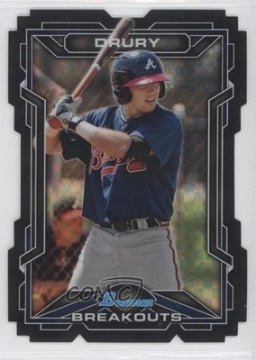 2013 Bowman Draft Scout Breakouts X-Fractor Die-Cut 75/99 Brandon Drury 0p8
