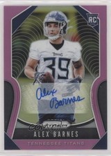 2019 Panini Prizm Rookies Pink Prizm Auto Alex Barnes #377 Auto z5b