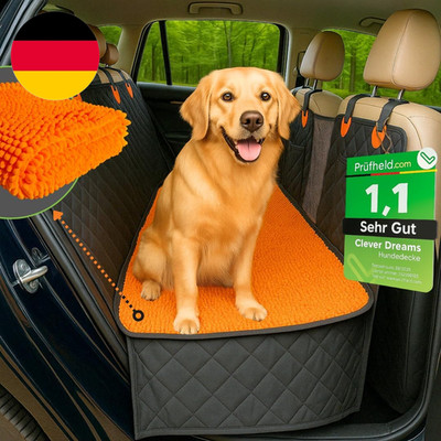 Hundedecke Auto Rückbank - Wasserdichte Autoschondecke Für Hunde Mit Festem Bode