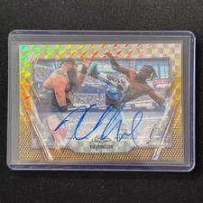 🐙ZG 2026 TOPPS CHROME WWE AUTO GOLD GEOMETRIC REFRACTOR /50 KOFI KINGSTON