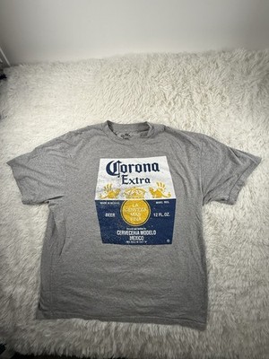 Corona Extra Beer Label Men's 2XL Vintage T-Shirt