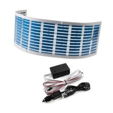 Sound Music Activate Sensor Car Auto Sticker LED Light Equalizer 90x25 cm Blue