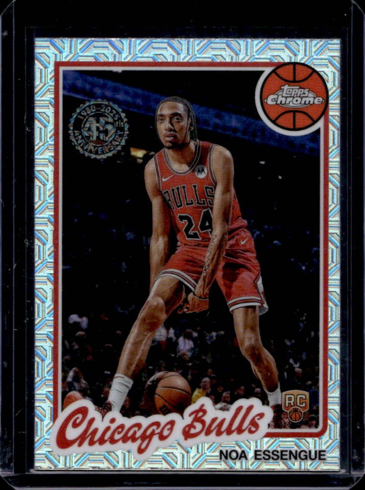 2025-26 Topps Noa Essengue 1980-81 Chrome RC Mojo Refractor Rookie #TC-NE Bulls