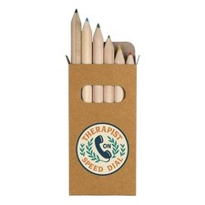 6 x 'Therapist On Speed Dial' Short Colour Pencils PE00077736