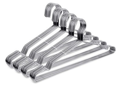 Wire Coat Hangers 40 Pack Strong Heavy Duty Stainless Steel Metal Ultra Thin ...