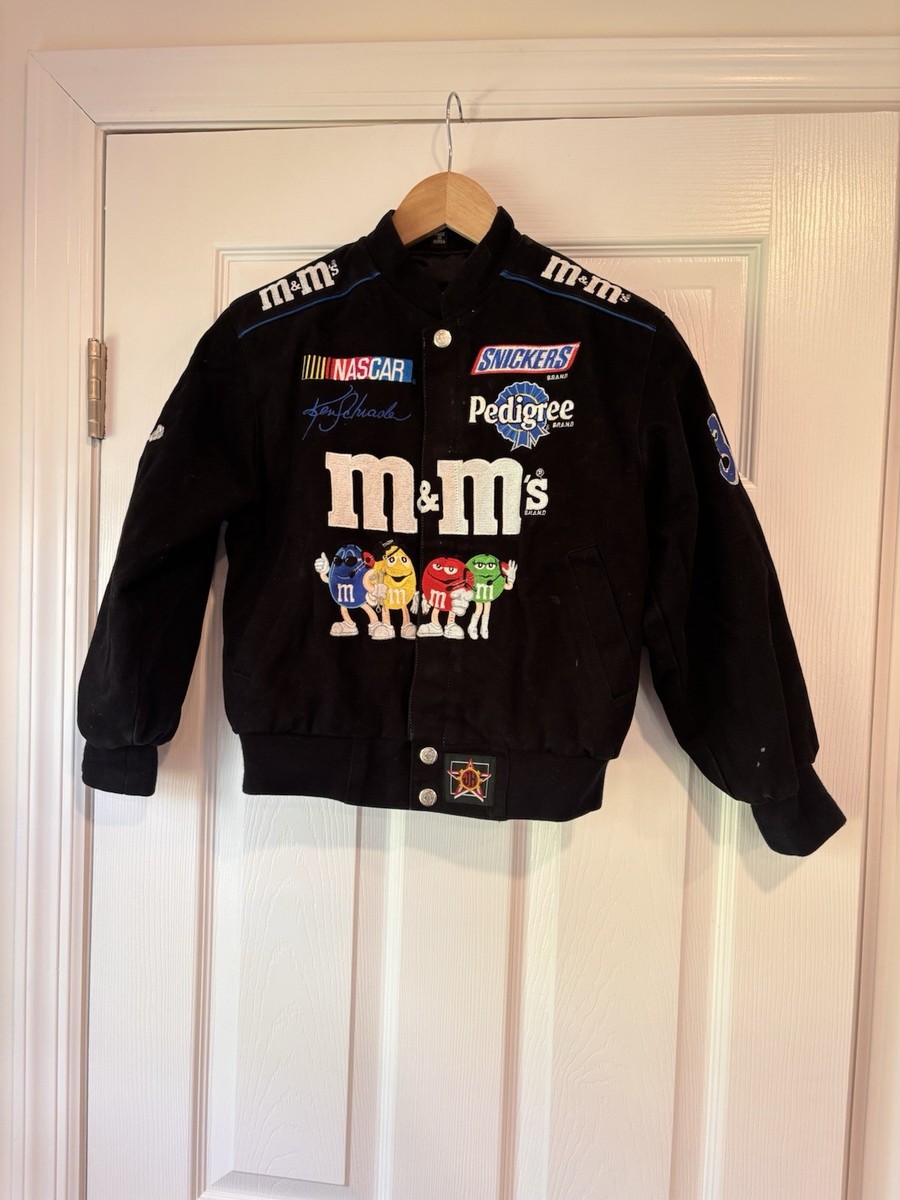 Vintage JH Design Nascar M&M's Ken Schrader #36 Racing team Denim