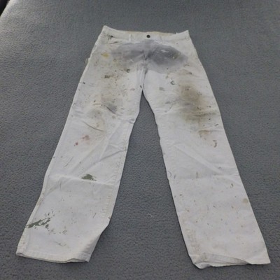 Dickies Painter Pants Mens 34x34 White Distressed Sherwin Williams Splatter