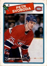 1988-89 O-Pee-Chee #256 Petr Svoboda Montreal Canadiens