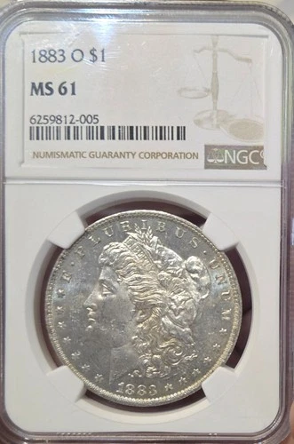 💥💥 1883-O Morgan Silver Dollar $1 - NGC MS61 - New Orleans
