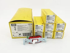 New Box of 7 Hubbell 1221W Toggle Light Switch 20A 277Vac