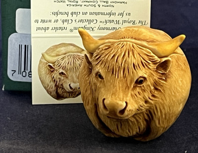 HARMONY KINGDOM~ Roly Poly~ HARDY~ BULL~Made UK ~ NIB