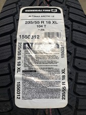 4 Take Off 235 55 18 General Altimax Arctic-12 Winter Snow Tires