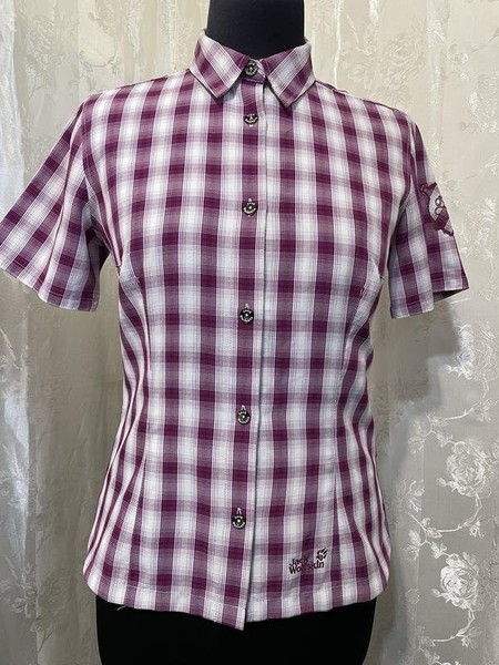 Women Jack Wolfskin Shirt Purple Polyester 36 / S
