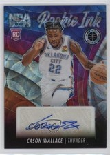 2023-24 NBA Hoops Premium Stock Rookie Ink Prizm 59/75 Cason Wallace Auto 1u4