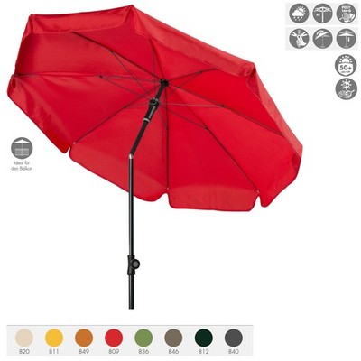 Doppler Sunline Manual ø 250 cm rund Sonnenschirm in 12 Farben Mittelmastschirm 