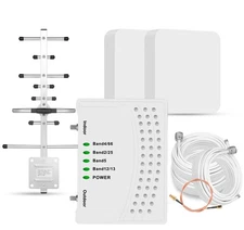 Cell Phone Booster for Home & Muti-Room, Up to 7000Sq. Ft,Cell Phone Signal B...