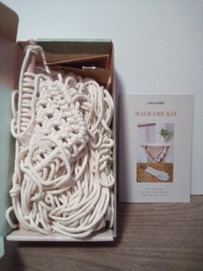 Macrame Kit  Cozyside Wall, Hanging Keychain  Planter Macrame Kit Opened/New