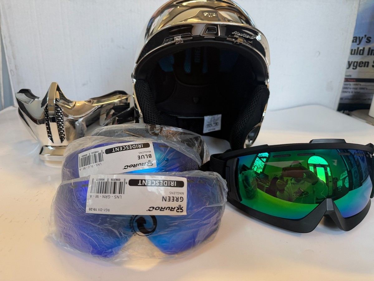 Ruroc RG1-DX Chrome Snowboard / Ski Helmet (XL/XXL) (2018) | eBay