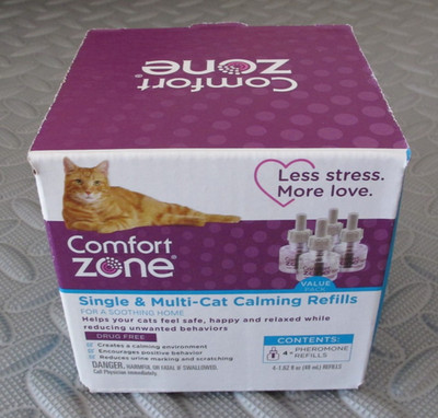 COMFORT ZONE Multi Cat Calming Diffuser Refill 4 Pack Cat Calming Pheromone