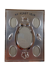 My First Year Baby Photo Picture Frame Embossed Toys 7-1/2" x 10"