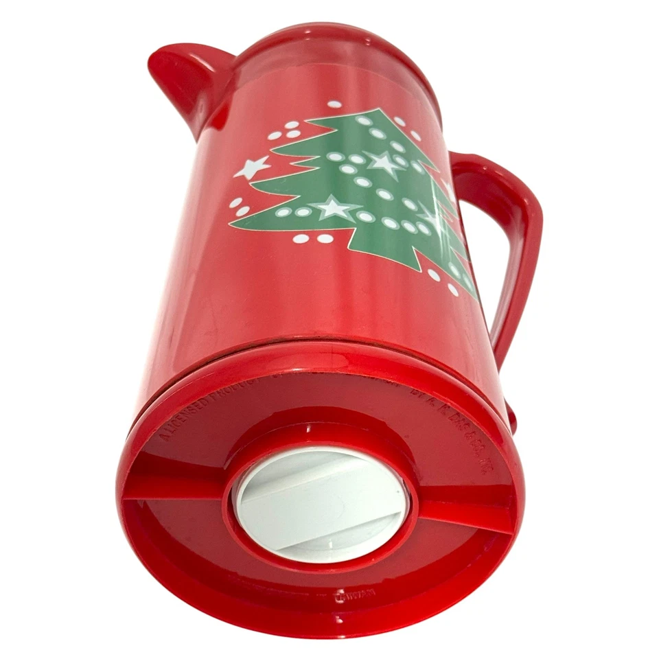 Waechtersbach Christmas Tree Red Thermos Carafe with Lid, 12 Inches Foto 4 de 4