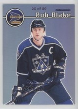 1999-00 Pacific Prism Holographic Blue 28/80 Rob Blake #65 HOF 1e15