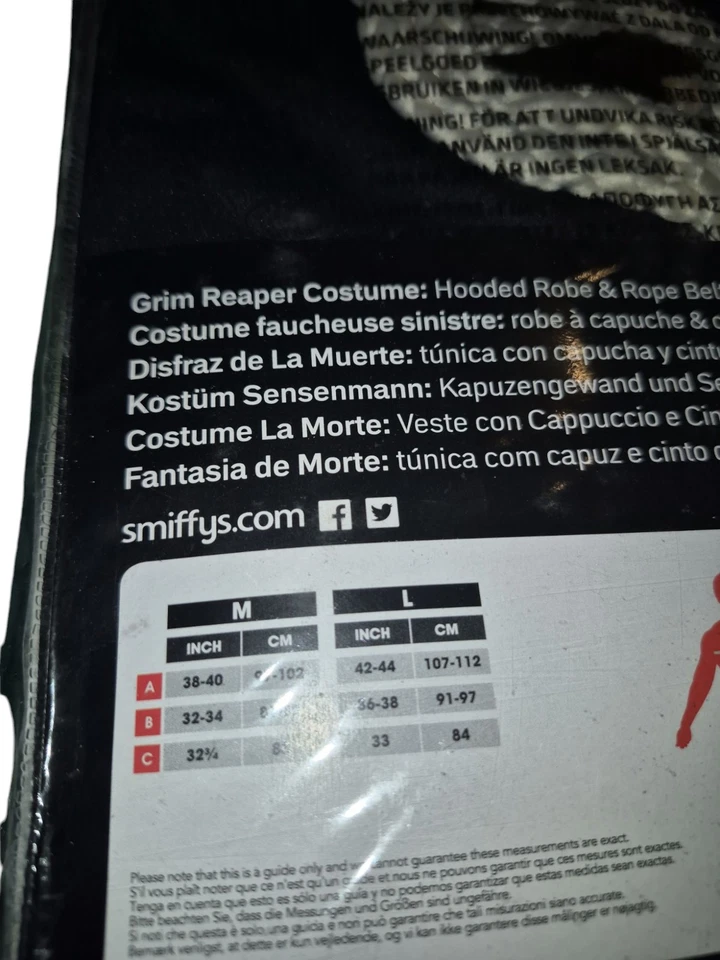 Disfraz de Parca Adulto (Talla Grande) Foto 4 de 4