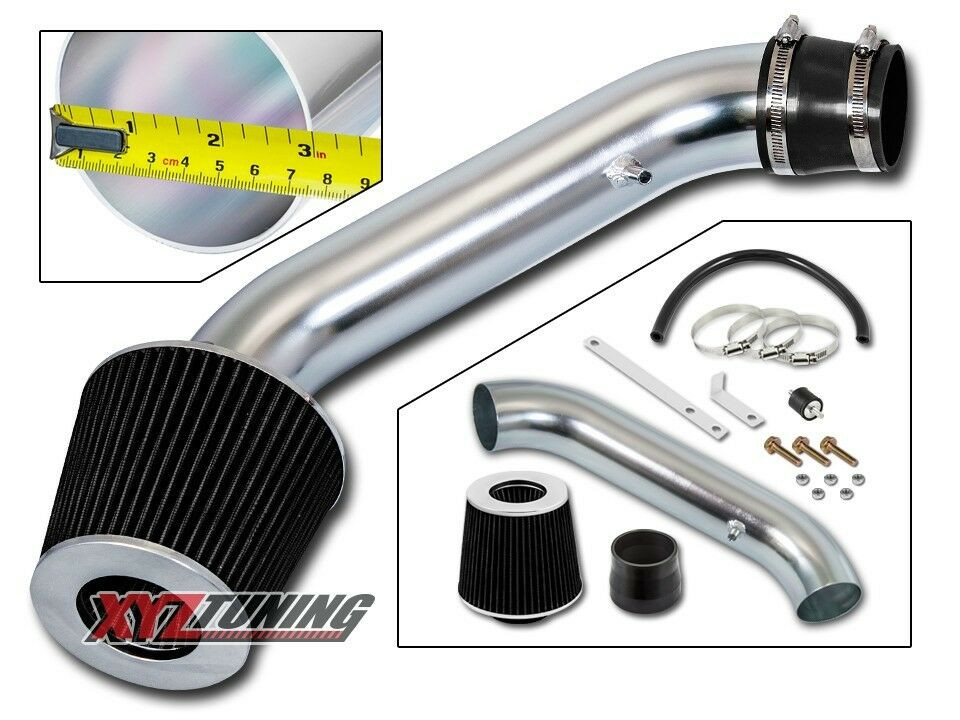 3" BLACK Short Ram Air Intake + Filter For 94-01 Integra GS/LS/RS/SE 1.8L L4