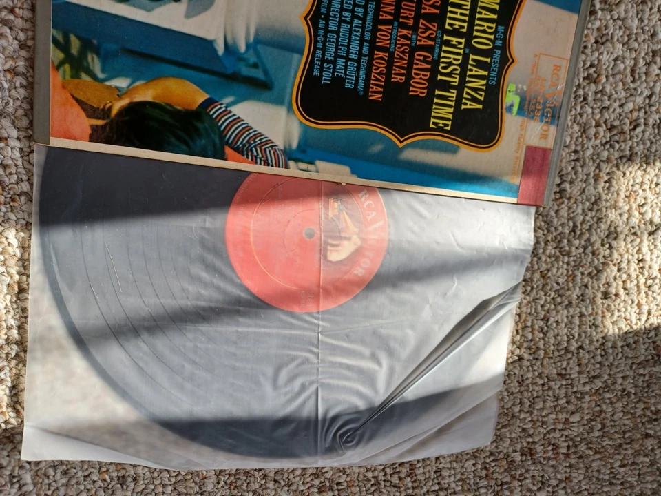 Mario Lanza For The First Time Vinyl LP RCA Victor LM-2338 play tested nice - Image 3 of 3